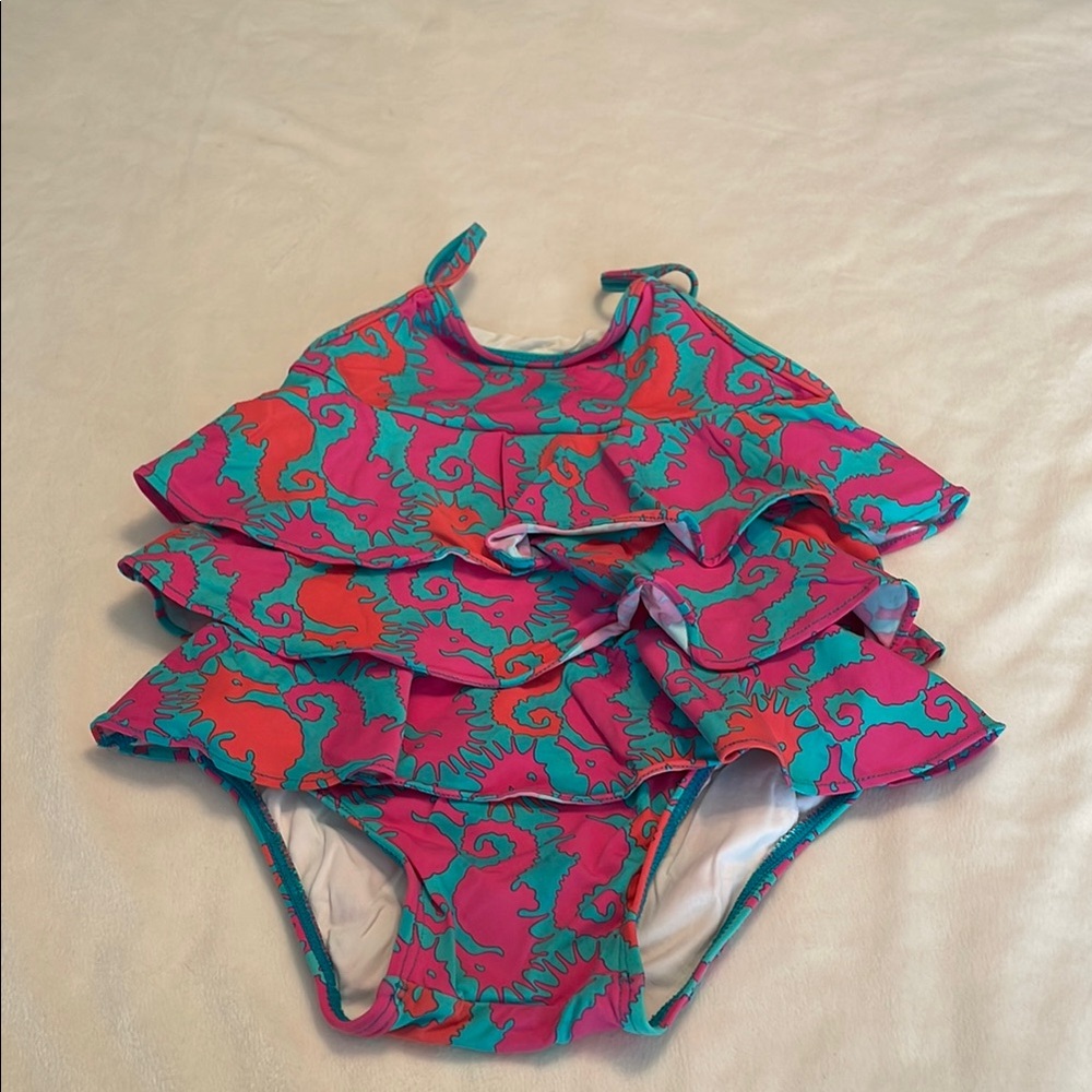 Lilly Pulitzer Colorful Ruffled Swimsuit